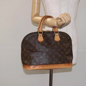 LOUIS VUITTON Monogram Alma Hand Bag M51130 LV Auth